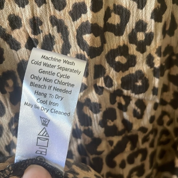 Karyn Seo Leopard Print Maxi Dress SZ L - Picture 4 of 5